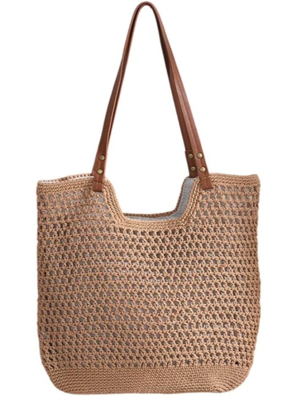 Crochet Beach Bag, Summer Purses for Women, Boho Woven Tote Bags, Travel Casual